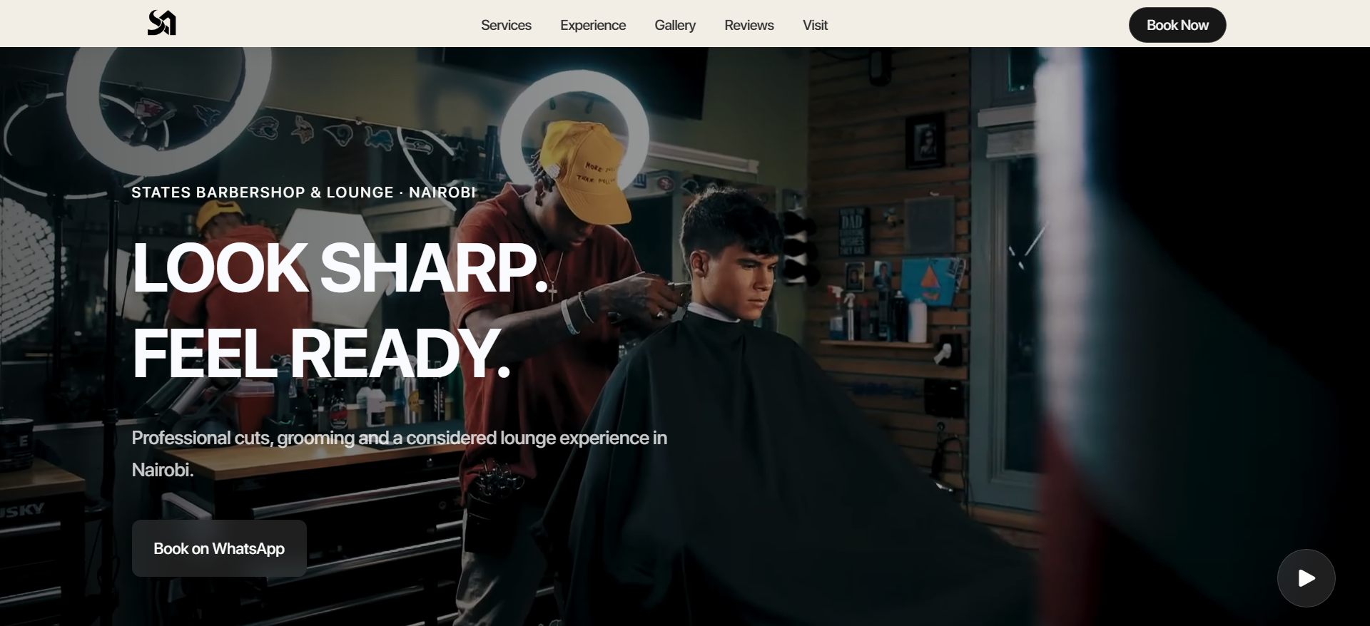 States Barbershop Website