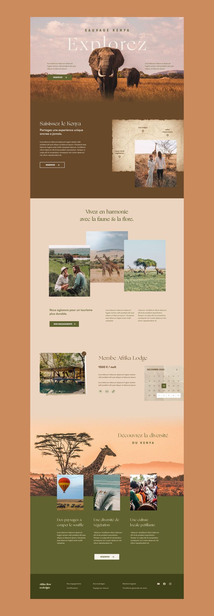 Website design preview for a Kenyan business